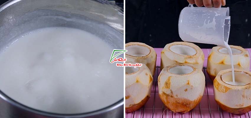 Nấu thạch dừa